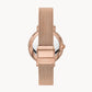 FOSSIL Jacqueline Three-Hand Date Rose Gold-Tone Stainless Steel Watch  ES4628