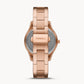 FOSSIL Stella Sport Multifunction Rose Gold-tone Stainless Steel Watch ES5106
