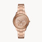 FOSSIL Stella Sport Multifunction Rose Gold-tone Stainless Steel Watch ES5106