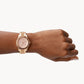 FOSSIL Stella Sport Multifunction Rose Gold-tone Stainless Steel Watch ES5106