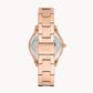 Stella Three-Hand Date Rose Gold-Tone Stainless Steel Watch ES5131