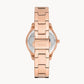 FOSSIL Stella Three-Hand Date Rose Gold-Tone Stainless Steel Watch ES5131