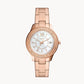 FOSSIL Stella Three-Hand Date Rose Gold-Tone Stainless Steel Watch ES5131