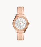 FOSSIL Stella Three-Hand Date Rose Gold-Tone Stainless Steel Watch ES5131