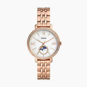 Fossil Jacqueline Sun Moon Multifunction Rose Gold Watch - ES5165 - KRISHNA WATCH COMPANY