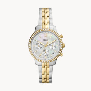FOSSIL Neutra Chronograph Two-Tone Stainless Steel Watch - ES5216 - KRISHNA WATCH COMPANY
