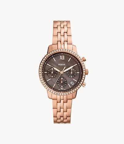 Neutra Chronograph Rose Gold-Tone Stainless Steel Watch ES5218 - KRISHNA WATCH COMPANY