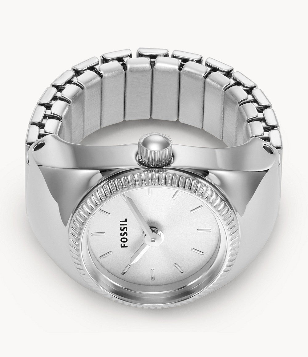 FOSSIL Watch Ring Two-Hand Stainless Steel ES5245