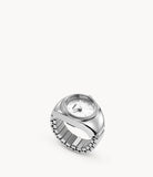 FOSSIL Watch Ring Two-Hand Stainless Steel ES5245