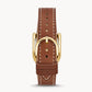 Harwell Three-Hand Medium Brown Leather Watch ES5264