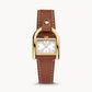 Harwell Three-Hand Medium Brown Leather Watch ES5264