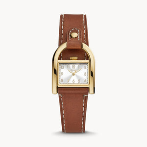Harwell Three-Hand Medium Brown Leather Watch ES5264 - KRISHNA WATCH COMPANY