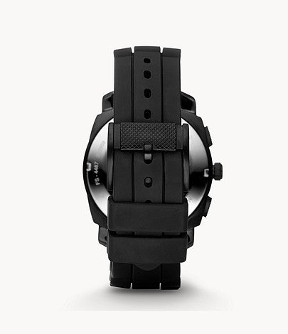 FOSSIL Machine Chronograph Black Silicone Watch FS4487