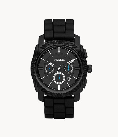 Machine Chronograph Black Silicone Watch FS4487