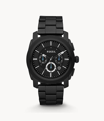 Machine Chronograph Black Stainless Steel Watch FS4552