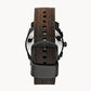 Machine Mid-Size Chronograph Brown Leather Watch FS4656