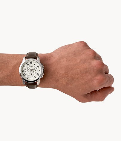 FOSSIL Grant Chronograph Brown Leather Watch - FS4735 - KRISHNA WATCH COMPANY