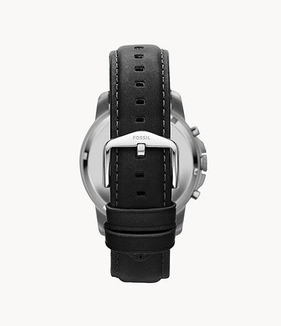 FOSSIL Grant Chronograph Black Leather Watch FS4812