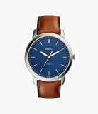 The Minimalist Slim Three-Hand Light Brown Leather Watch FS5304