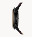 FOSSIL Townsman 44 mm Chronograph Brown Leather Watch-  FS5437