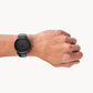 FOSSIL The Minimalist Two-Hand Black Leather Watch FS5447