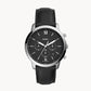 Neutra Chronograph Black Leather Watch FS5452