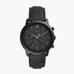 Neutra Chronograph Black Leather Watch FS5503