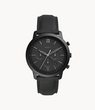 Neutra Chronograph Black Leather Watch FS5503 - KRISHNA WATCH COMPANY