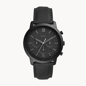 Neutra Chronograph Black Leather Watch FS5503 - KRISHNA WATCH COMPANY