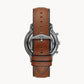 FOSSIL Neutra Chronograph Amber Leather Watch FS5512