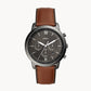 FOSSIL Neutra Chronograph Amber Leather Watch FS5512