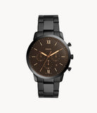 FOSSIL Neutra Chronograph Black Stainless Steel Watch - FS5525 - KRISHNA WATCH COMPANY