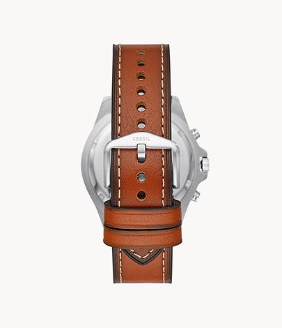 Garrett Chronograph Luggage Leather Watch FS5625