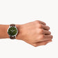 The Minimalist Solar-Powered Dark Brown Eco Leather Watch FS5838