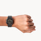 Retro Digital Black Stainless Steel Watch