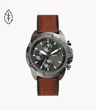 Fossil Bronson Chronograph Brown Eco Leather Watch -  FS5855