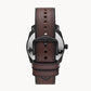 Machine Three-Hand Date Brown Eco Leather Watch FS5901