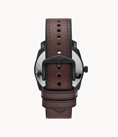 Machine Three-Hand Date Brown Eco Leather Watch FS5901