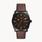 Machine Three-Hand Date Brown Eco Leather Watch FS5901