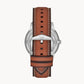 Neutra Moonphase Multifunction Brown Eco Leather Watch