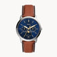 Neutra Moonphase Multifunction Brown Eco Leather Watch