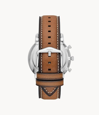 FOSSIL Neutra Chronograph Tan Eco Leather Watch FS5963 - KRISHNA WATCH COMPANY