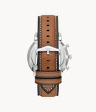 FOSSIL Neutra Chronograph Tan Eco Leather Watch FS5963 - KRISHNA WATCH COMPANY
