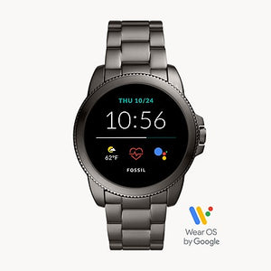 Fossil Gen 5E Smartwatch Smoke Stainless Steel - FTW4049 - KRISHNA WATCH COMPANY