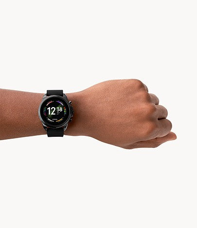 Fossil Gen 6 Smartwatch Black Silicone - FTW4061 - KRISHNA WATCH COMPANY