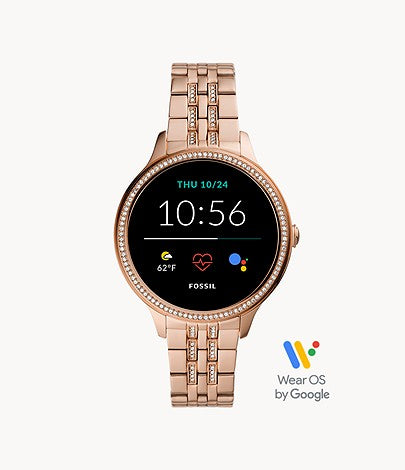 Gen 5E Smartwatch Rose Gold-Tone Stainless Steel  FTW6073