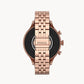 FOSSIL Gen 6 Smartwatch Rose Gold-Tone Stainless Steel FTW6077
