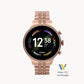FOSSIL Gen 6 Smartwatch Rose Gold-Tone Stainless Steel FTW6077