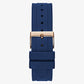 Rose Gold Tone Case Blue Silicone Watch GW0257L3