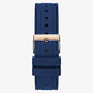 Guess Rose Gold Tone Case Blue Silicone Watch GW0257L3